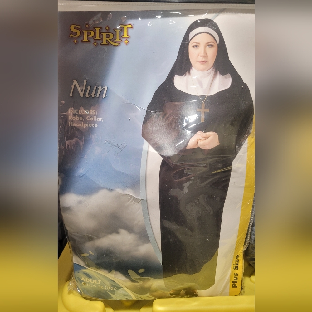 Black Nun Costume with Cross